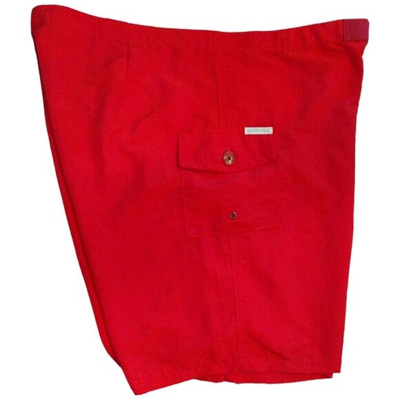 Kanvas by Katin "Kylon" Trunks, Size 38, Red Nylon, Made in USA, NWT - Picture 7 of 7